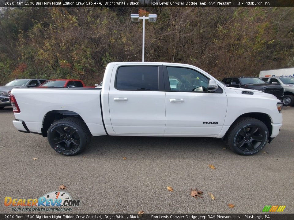 2020 Ram 1500 Big Horn Night Edition Crew Cab 4x4 Bright White / Black Photo #7