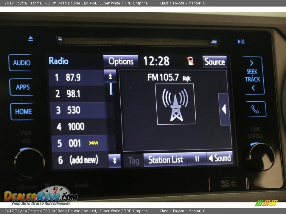 2017 Toyota Tacoma TRD Off Road Double Cab 4x4 Super White / TRD Graphite Photo #12