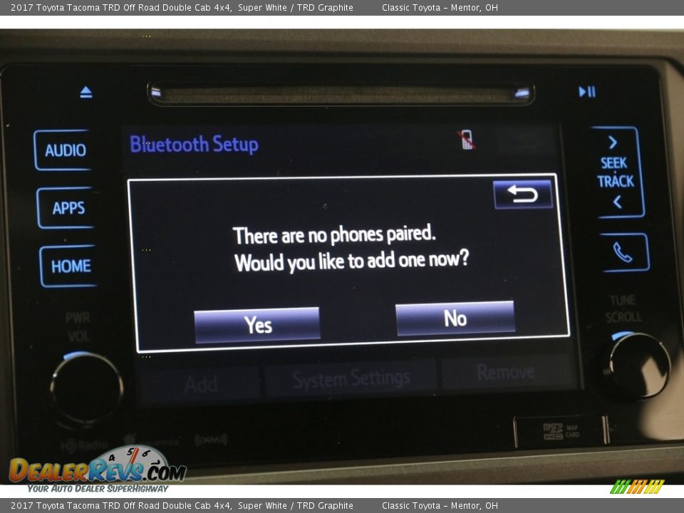 2017 Toyota Tacoma TRD Off Road Double Cab 4x4 Super White / TRD Graphite Photo #13