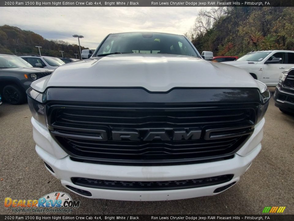 2020 Ram 1500 Big Horn Night Edition Crew Cab 4x4 Bright White / Black Photo #9
