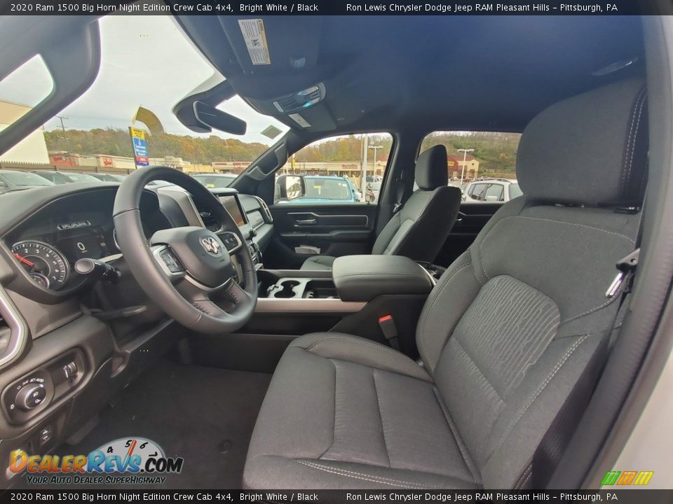 2020 Ram 1500 Big Horn Night Edition Crew Cab 4x4 Bright White / Black Photo #11