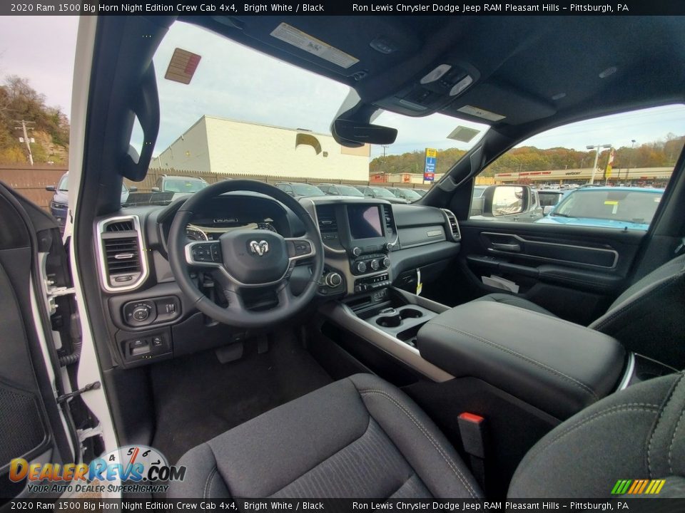 2020 Ram 1500 Big Horn Night Edition Crew Cab 4x4 Bright White / Black Photo #13