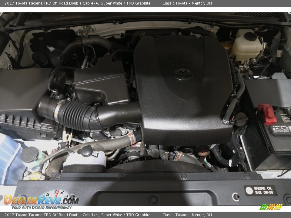 2017 Toyota Tacoma TRD Off Road Double Cab 4x4 Super White / TRD Graphite Photo #20