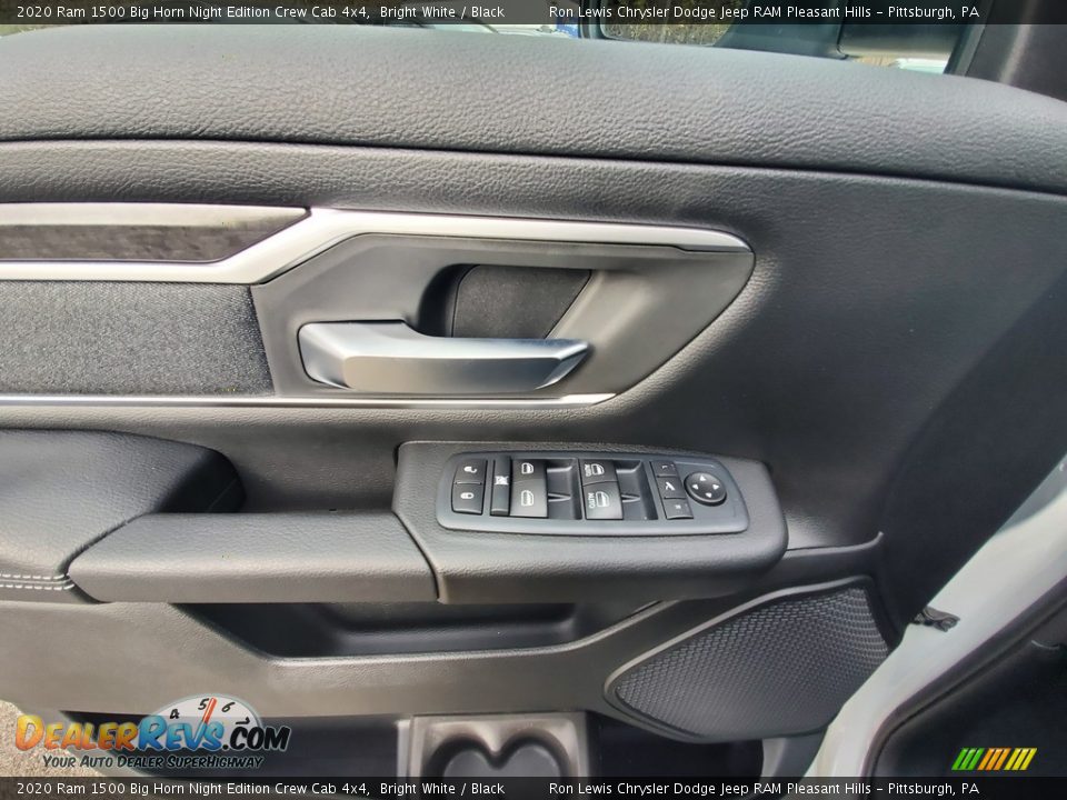 2020 Ram 1500 Big Horn Night Edition Crew Cab 4x4 Bright White / Black Photo #14