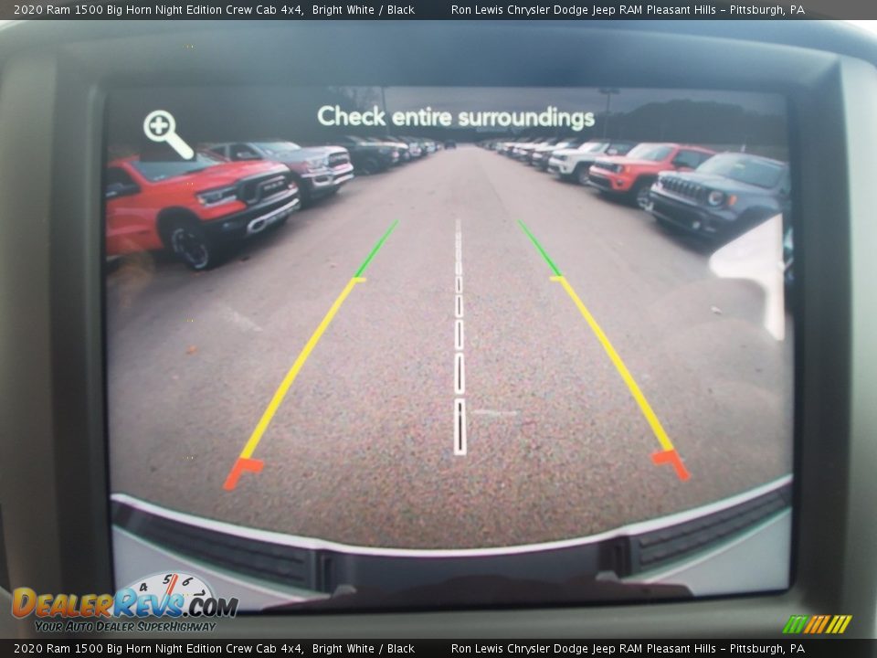 2020 Ram 1500 Big Horn Night Edition Crew Cab 4x4 Bright White / Black Photo #16