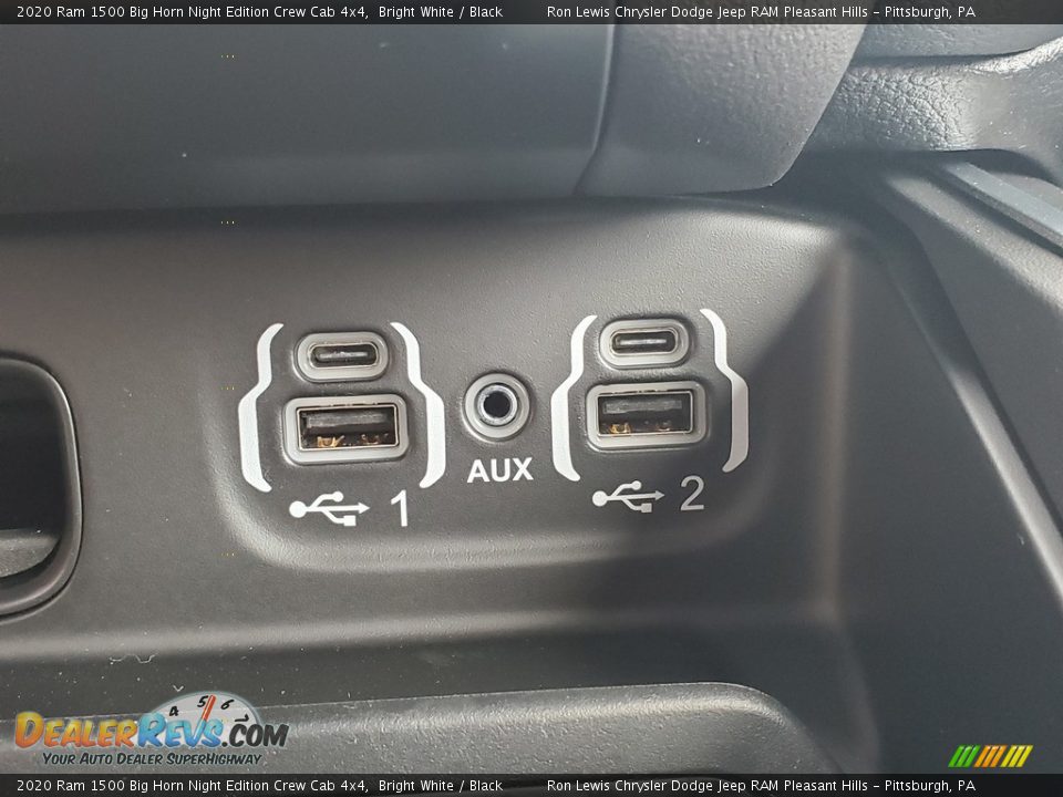 2020 Ram 1500 Big Horn Night Edition Crew Cab 4x4 Bright White / Black Photo #19