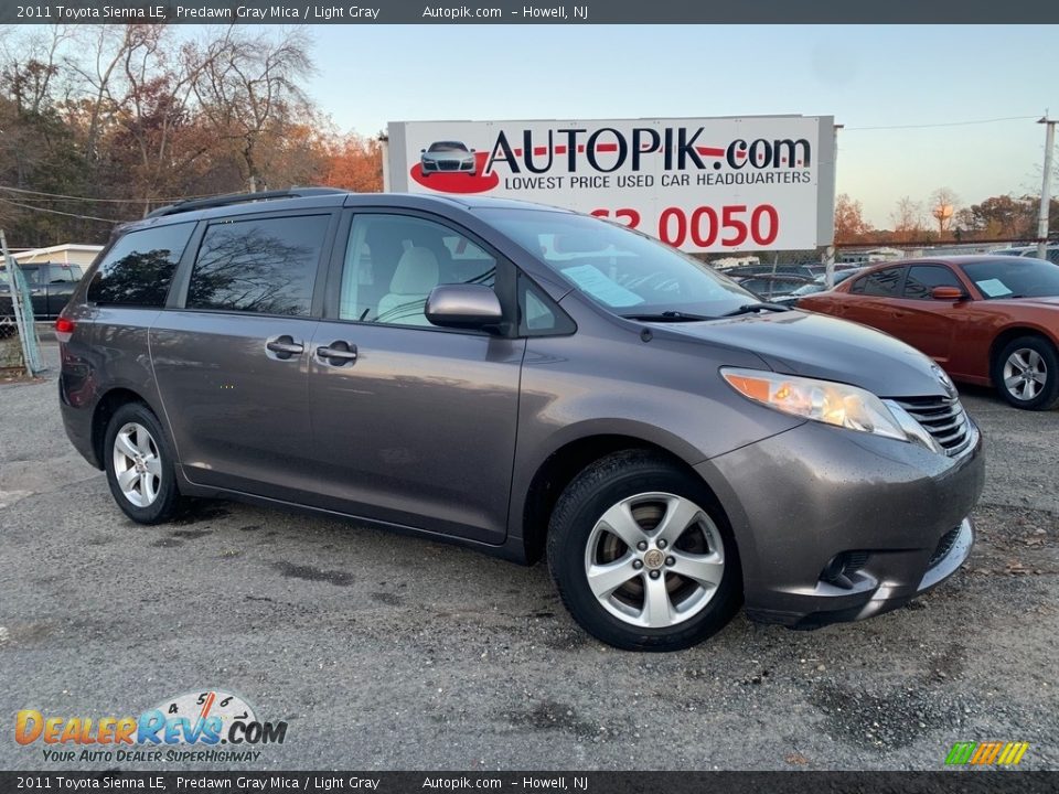 2011 Toyota Sienna LE Predawn Gray Mica / Light Gray Photo #1