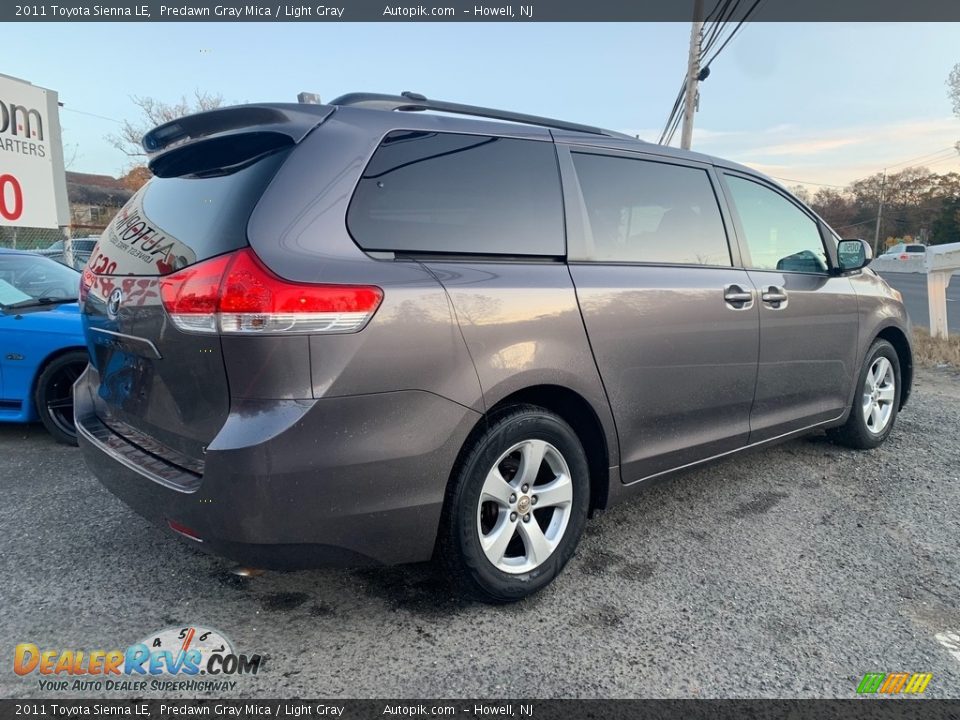 2011 Toyota Sienna LE Predawn Gray Mica / Light Gray Photo #3