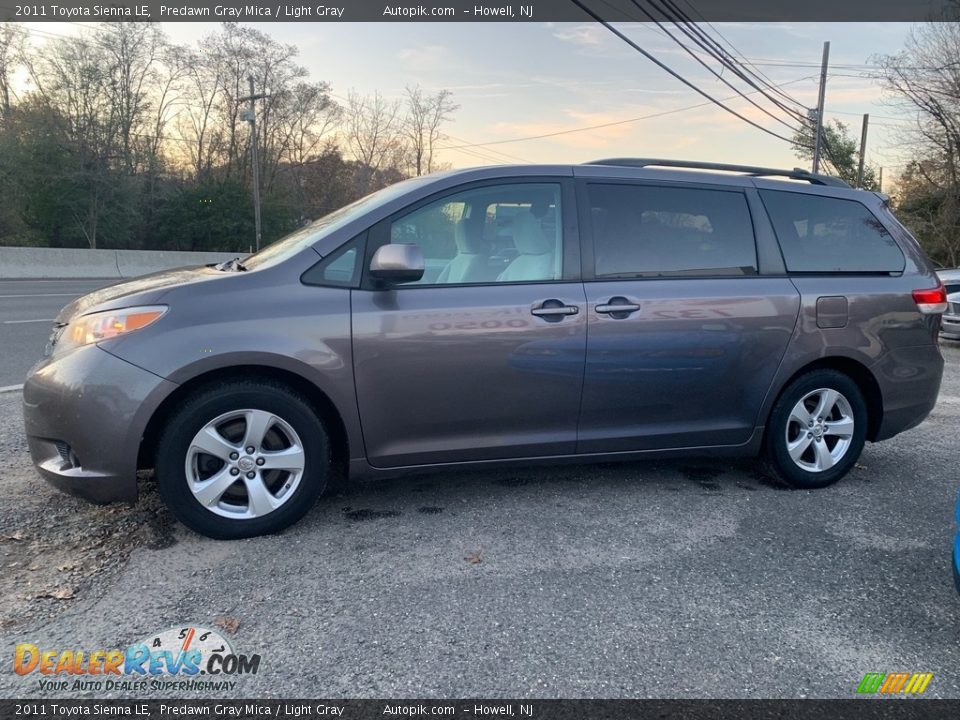 2011 Toyota Sienna LE Predawn Gray Mica / Light Gray Photo #6