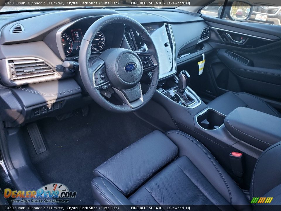 Slate Black Interior - 2020 Subaru Outback 2.5i Limited Photo #8