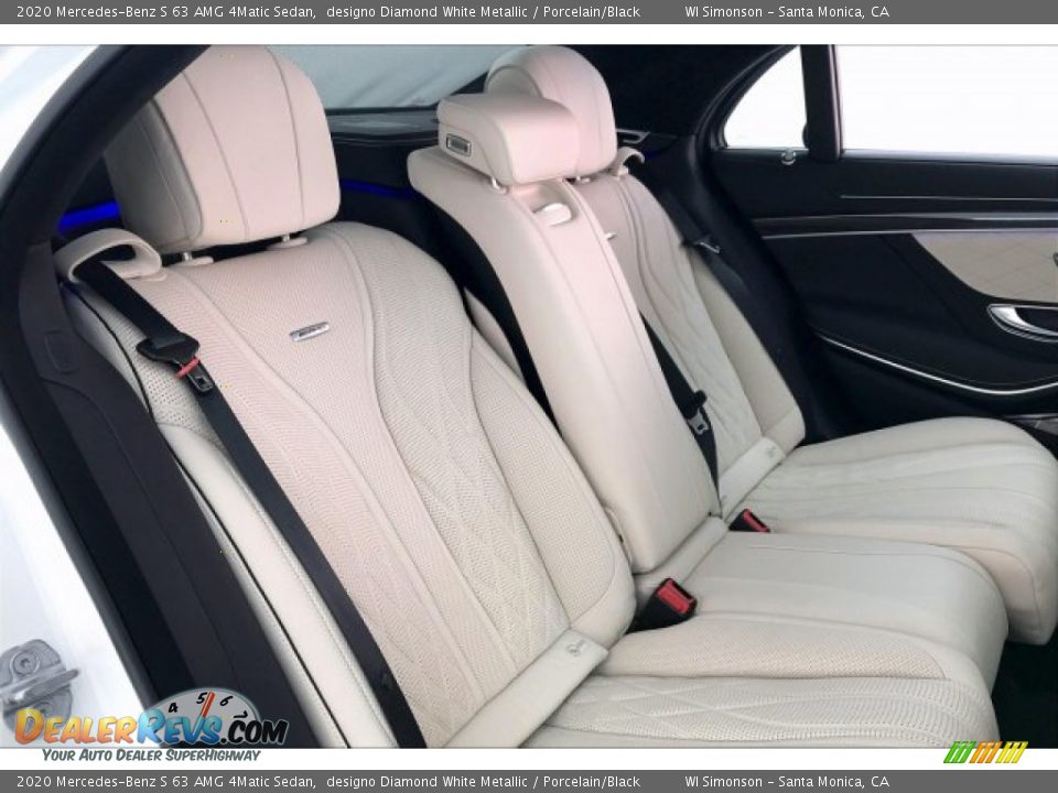 Rear Seat of 2020 Mercedes-Benz S 63 AMG 4Matic Sedan Photo #13