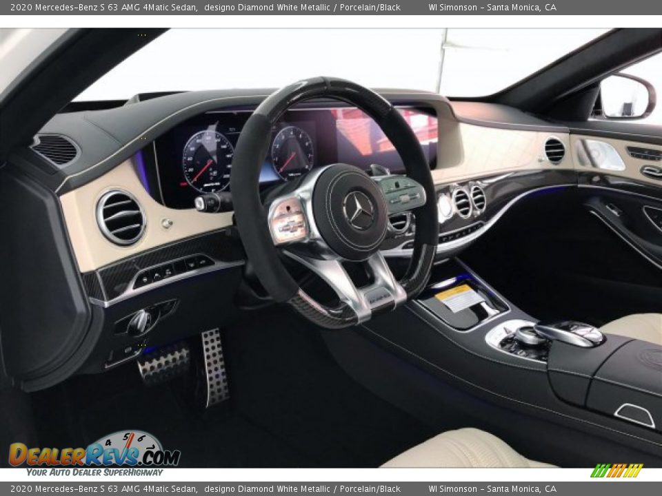 2020 Mercedes-Benz S 63 AMG 4Matic Sedan designo Diamond White Metallic / Porcelain/Black Photo #22