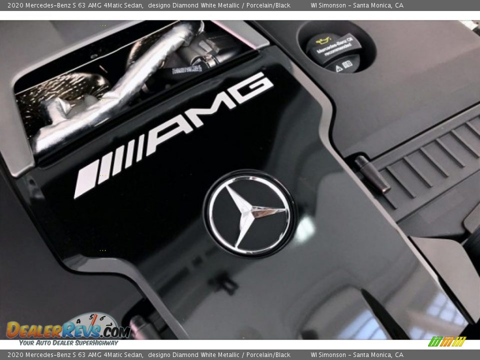 2020 Mercedes-Benz S 63 AMG 4Matic Sedan designo Diamond White Metallic / Porcelain/Black Photo #31