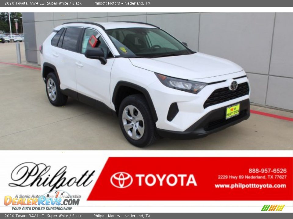 2020 Toyota RAV4 LE Super White / Black Photo #1