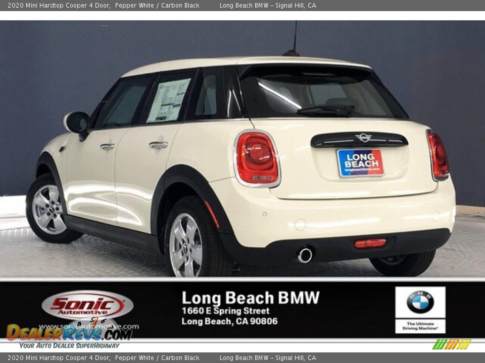2020 Mini Hardtop Cooper 4 Door Pepper White / Carbon Black Photo #2