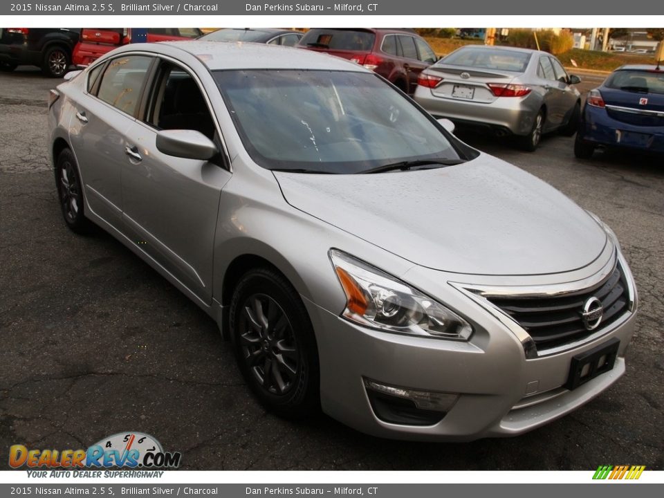 2015 Nissan Altima 2.5 S Brilliant Silver / Charcoal Photo #3