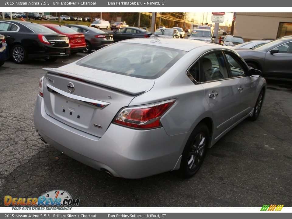 2015 Nissan Altima 2.5 S Brilliant Silver / Charcoal Photo #5