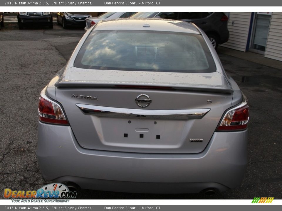 2015 Nissan Altima 2.5 S Brilliant Silver / Charcoal Photo #6