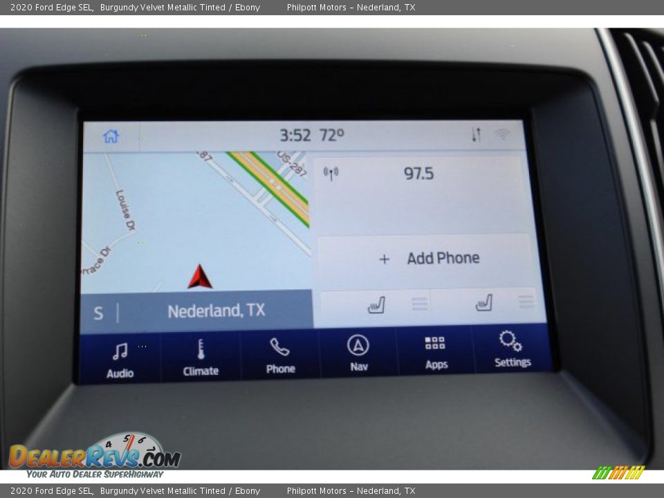 Navigation of 2020 Ford Edge SEL Photo #15