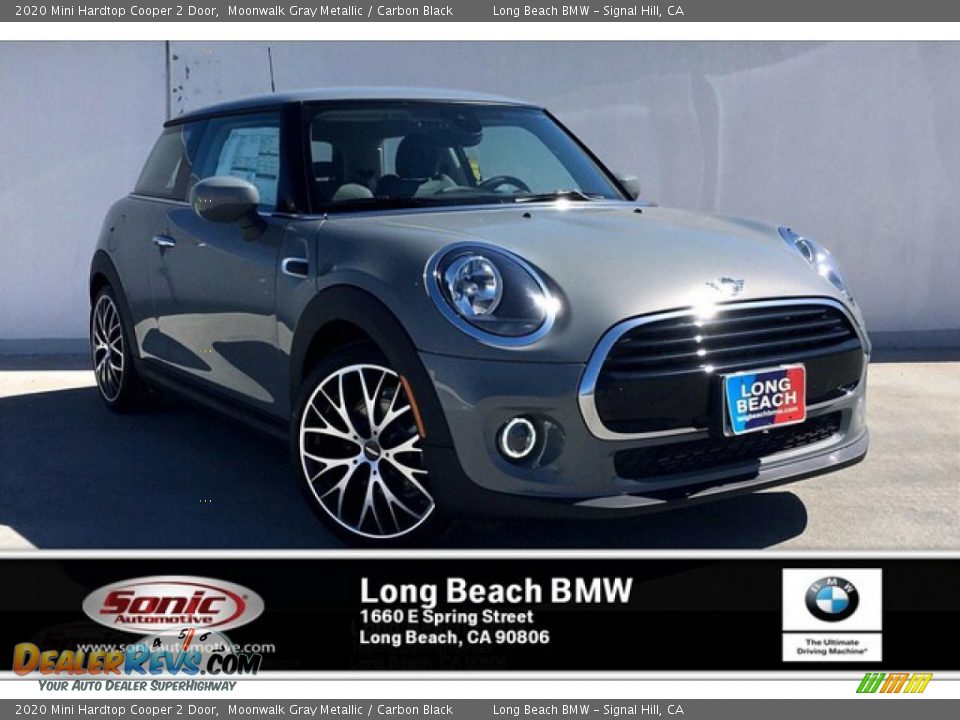 2020 Mini Hardtop Cooper 2 Door Moonwalk Gray Metallic / Carbon Black Photo #1