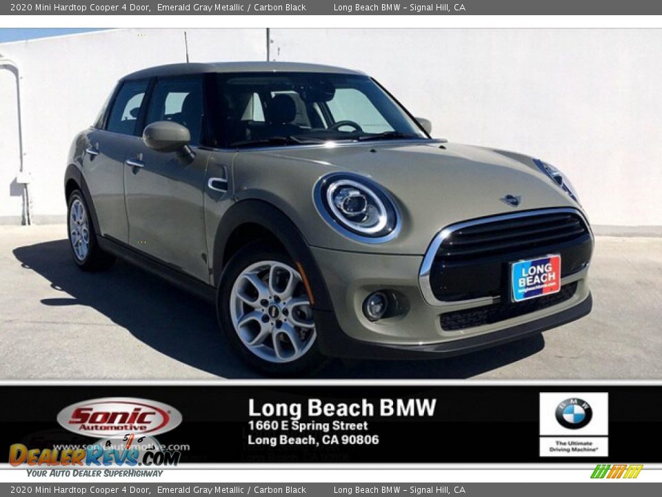2020 Mini Hardtop Cooper 4 Door Emerald Gray Metallic / Carbon Black Photo #1