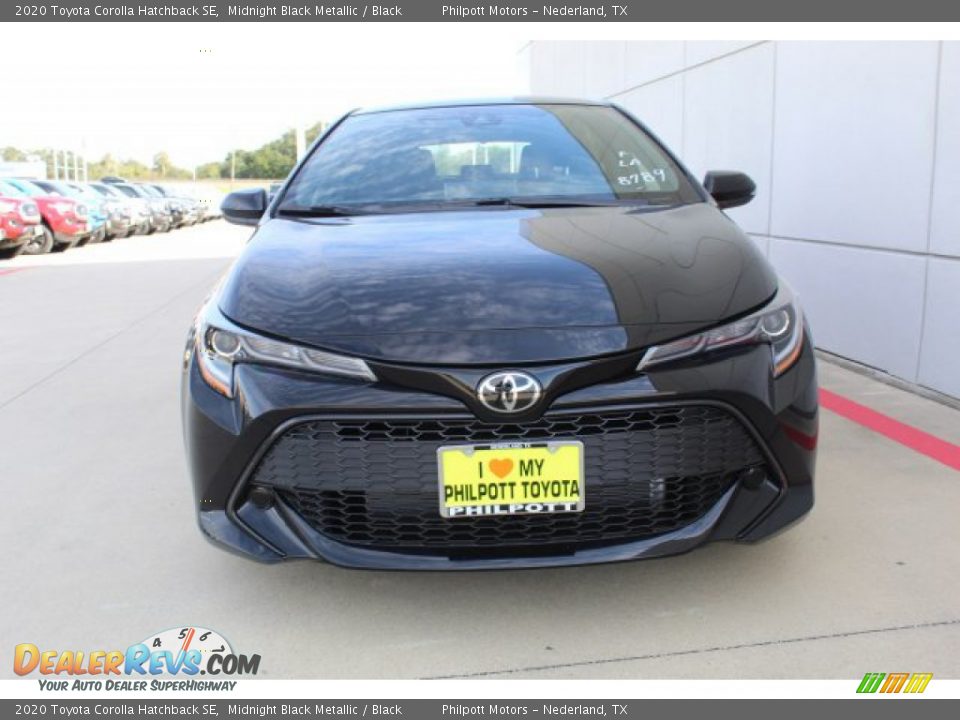 2020 Toyota Corolla Hatchback SE Midnight Black Metallic / Black Photo #3