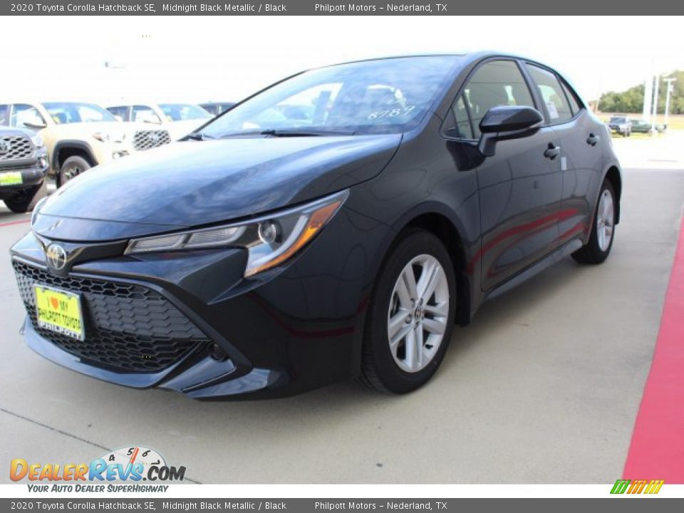 2020 Toyota Corolla Hatchback SE Midnight Black Metallic / Black Photo #4