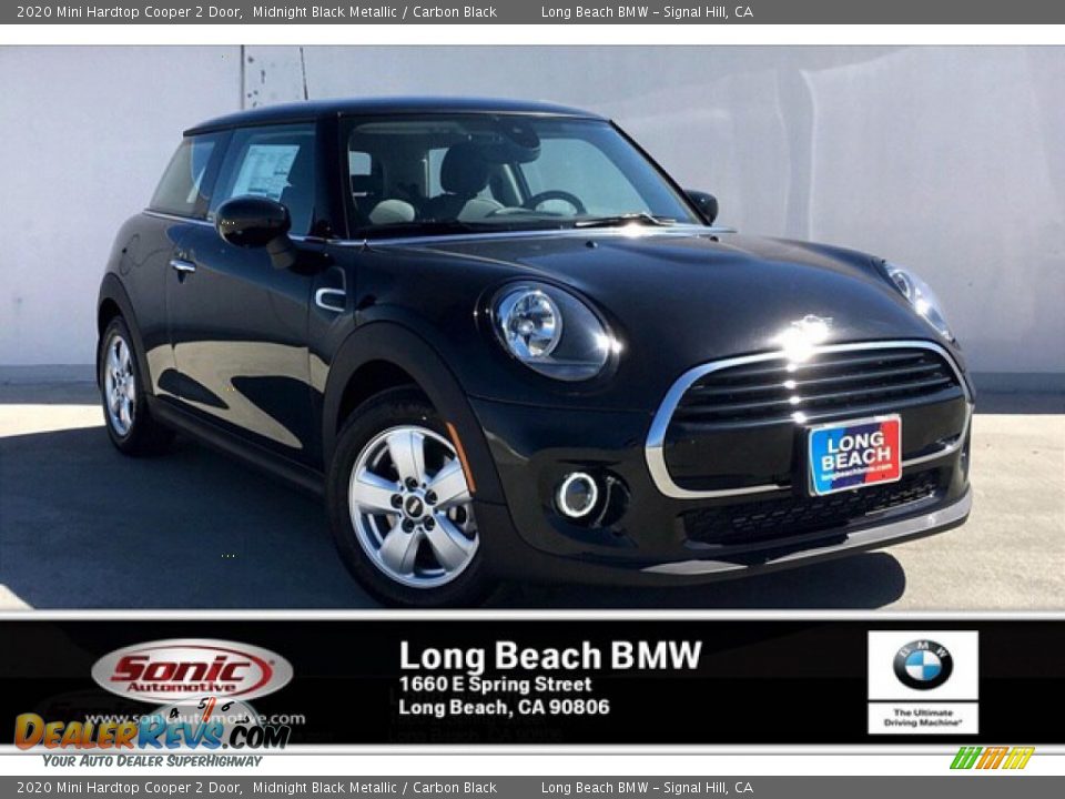 2020 Mini Hardtop Cooper 2 Door Midnight Black Metallic / Carbon Black Photo #1