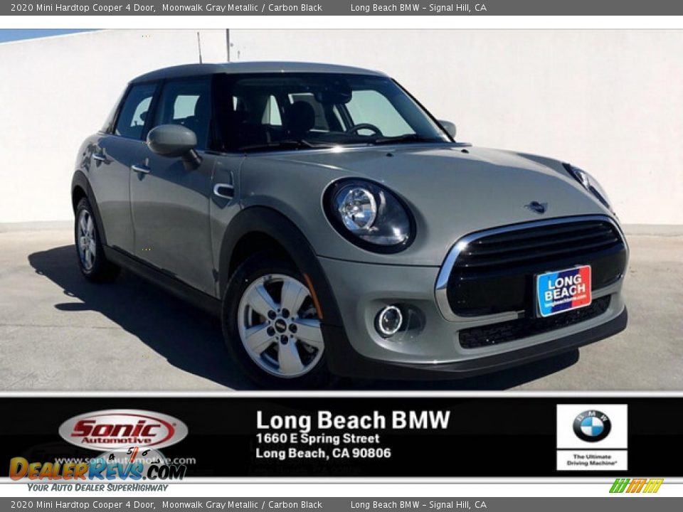 2020 Mini Hardtop Cooper 4 Door Moonwalk Gray Metallic / Carbon Black Photo #1