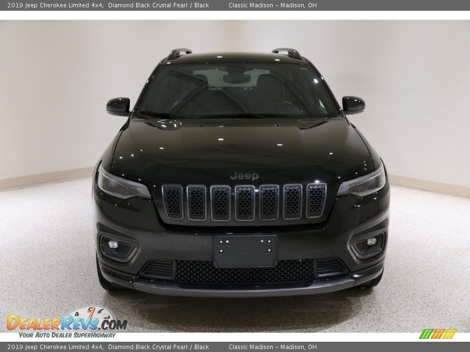 2019 Jeep Cherokee Limited 4x4 Diamond Black Crystal Pearl / Black Photo #2
