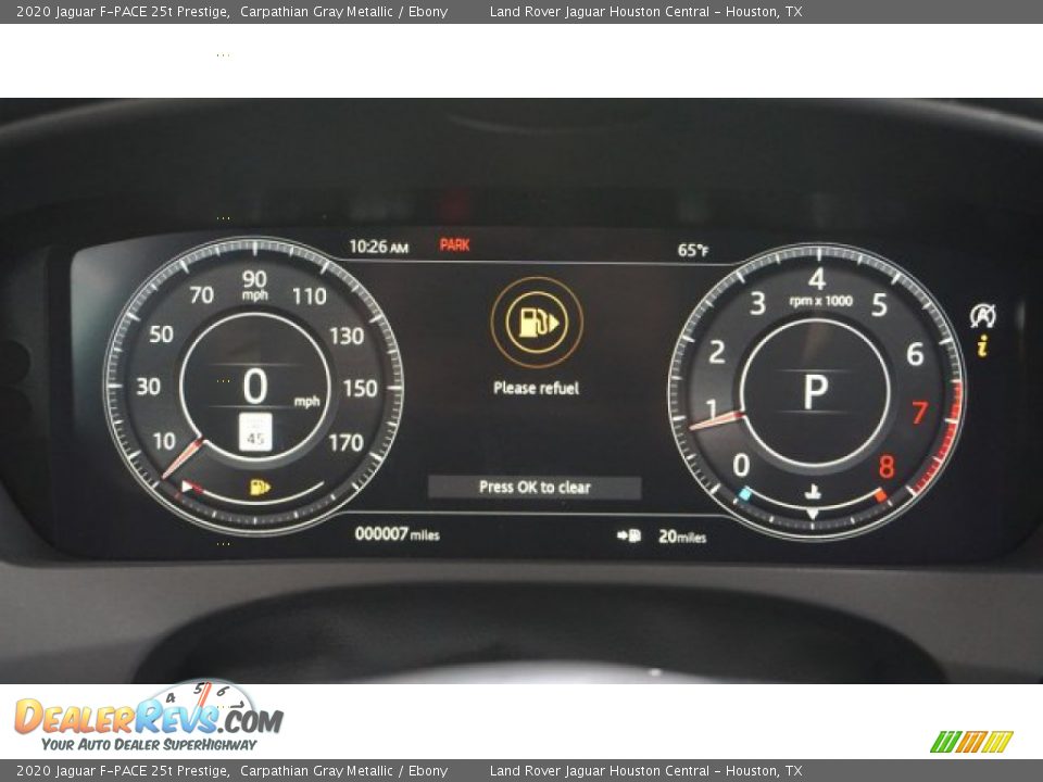 2020 Jaguar F-PACE 25t Prestige Gauges Photo #13