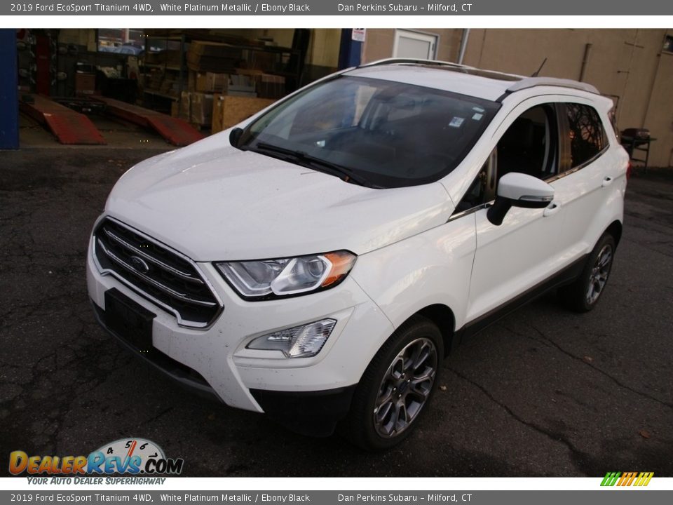 2019 Ford EcoSport Titanium 4WD White Platinum Metallic / Ebony Black Photo #1