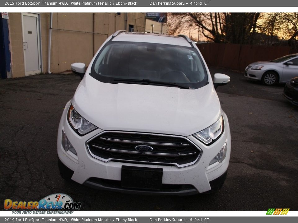 2019 Ford EcoSport Titanium 4WD White Platinum Metallic / Ebony Black Photo #2