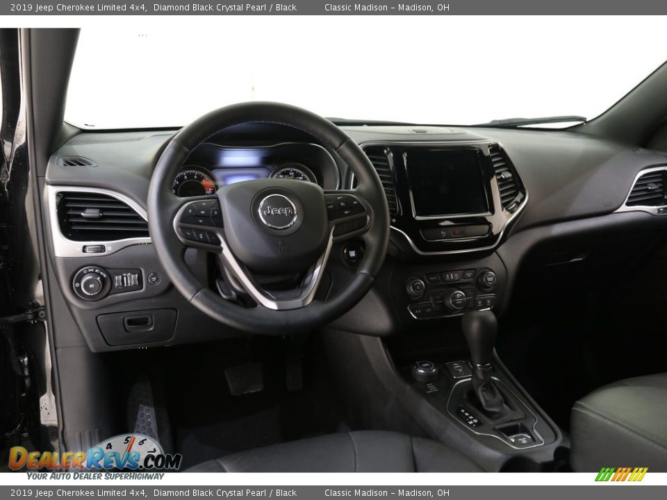 2019 Jeep Cherokee Limited 4x4 Diamond Black Crystal Pearl / Black Photo #6