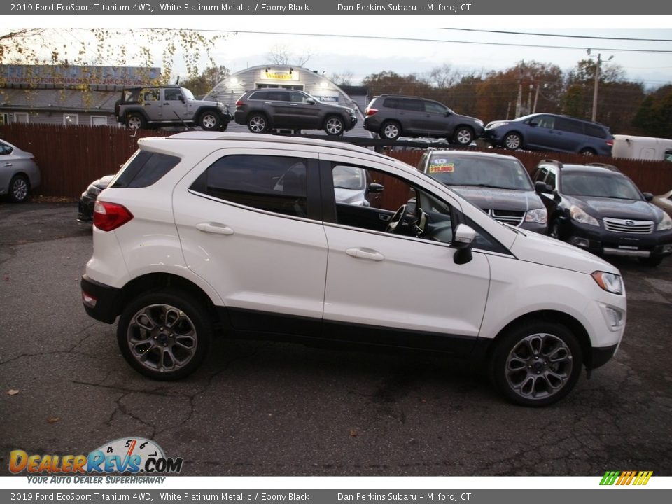 2019 Ford EcoSport Titanium 4WD White Platinum Metallic / Ebony Black Photo #4