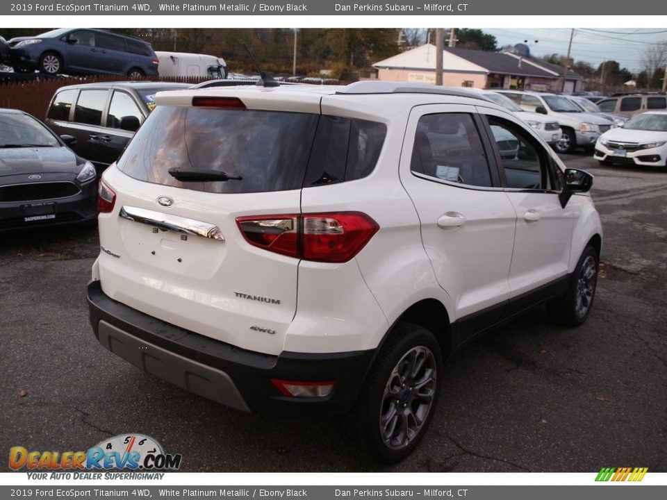 2019 Ford EcoSport Titanium 4WD White Platinum Metallic / Ebony Black Photo #5