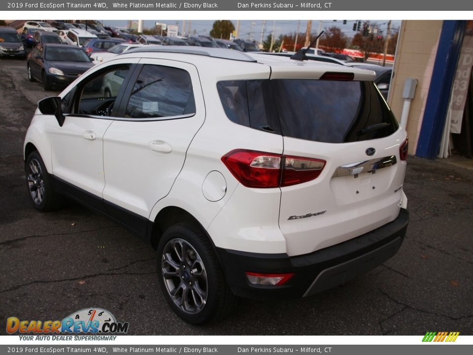 2019 Ford EcoSport Titanium 4WD White Platinum Metallic / Ebony Black Photo #7