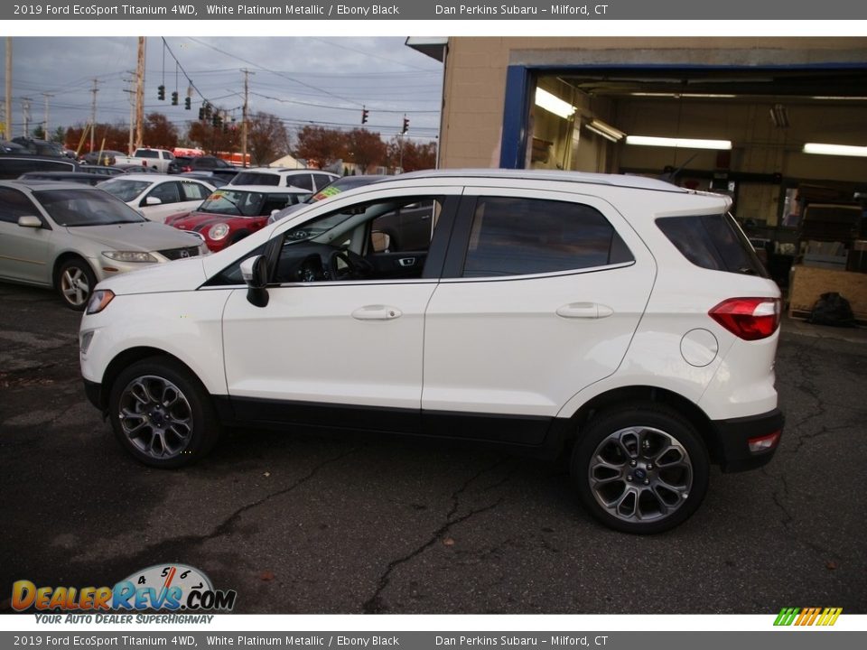 2019 Ford EcoSport Titanium 4WD White Platinum Metallic / Ebony Black Photo #8