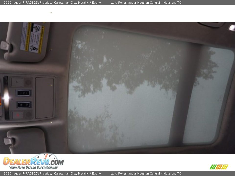 Sunroof of 2020 Jaguar F-PACE 25t Prestige Photo #24