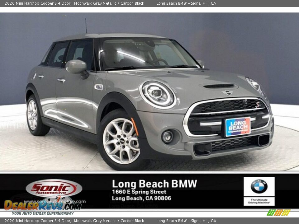 2020 Mini Hardtop Cooper S 4 Door Moonwalk Gray Metallic / Carbon Black Photo #1