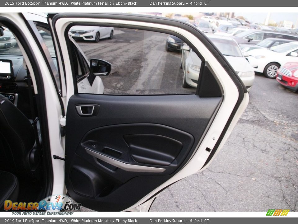 2019 Ford EcoSport Titanium 4WD White Platinum Metallic / Ebony Black Photo #14