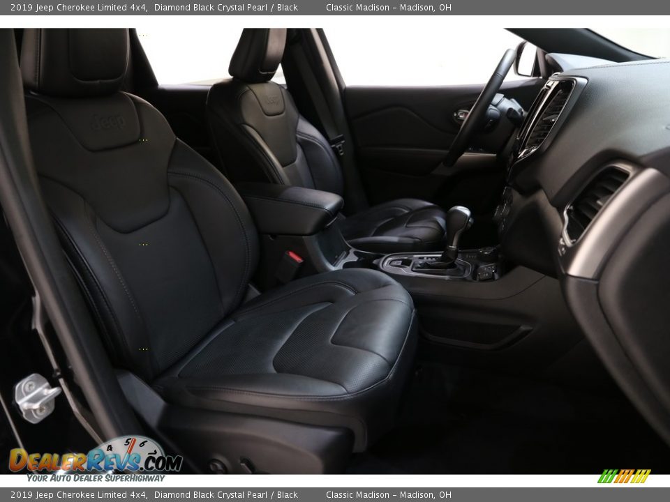 2019 Jeep Cherokee Limited 4x4 Diamond Black Crystal Pearl / Black Photo #20
