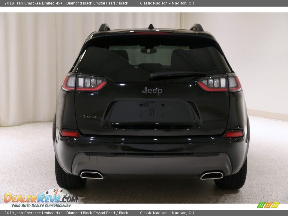 2019 Jeep Cherokee Limited 4x4 Diamond Black Crystal Pearl / Black Photo #23