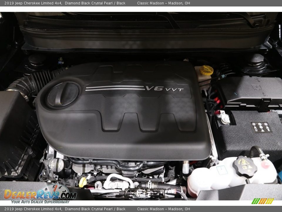 2019 Jeep Cherokee Limited 4x4 Diamond Black Crystal Pearl / Black Photo #24