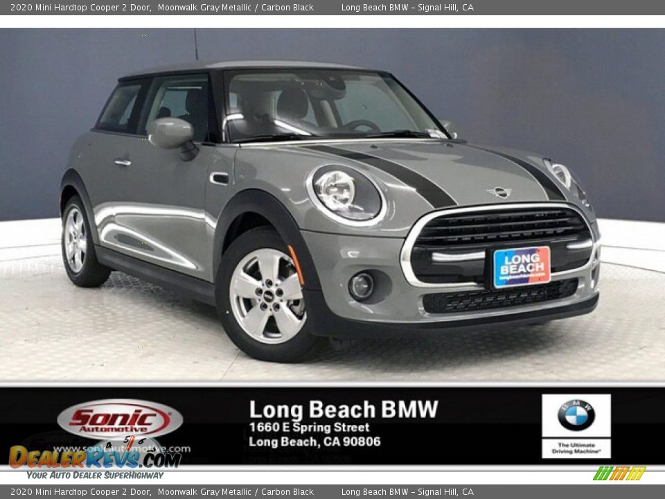 2020 Mini Hardtop Cooper 2 Door Moonwalk Gray Metallic / Carbon Black Photo #1