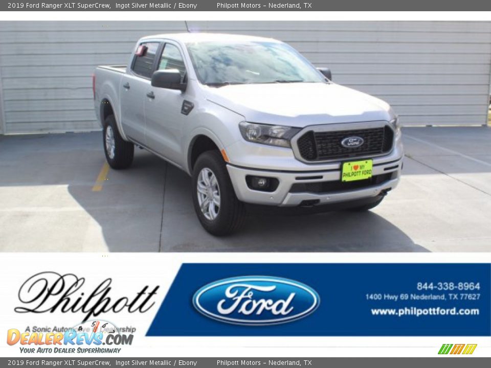 2019 Ford Ranger XLT SuperCrew Ingot Silver Metallic / Ebony Photo #1