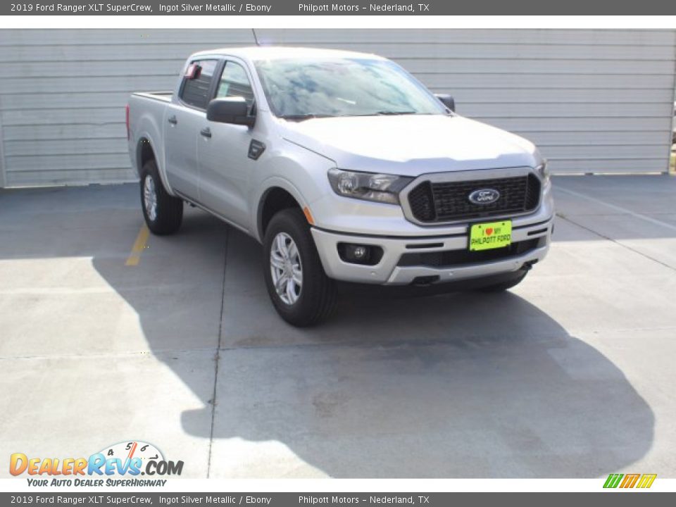 2019 Ford Ranger XLT SuperCrew Ingot Silver Metallic / Ebony Photo #2