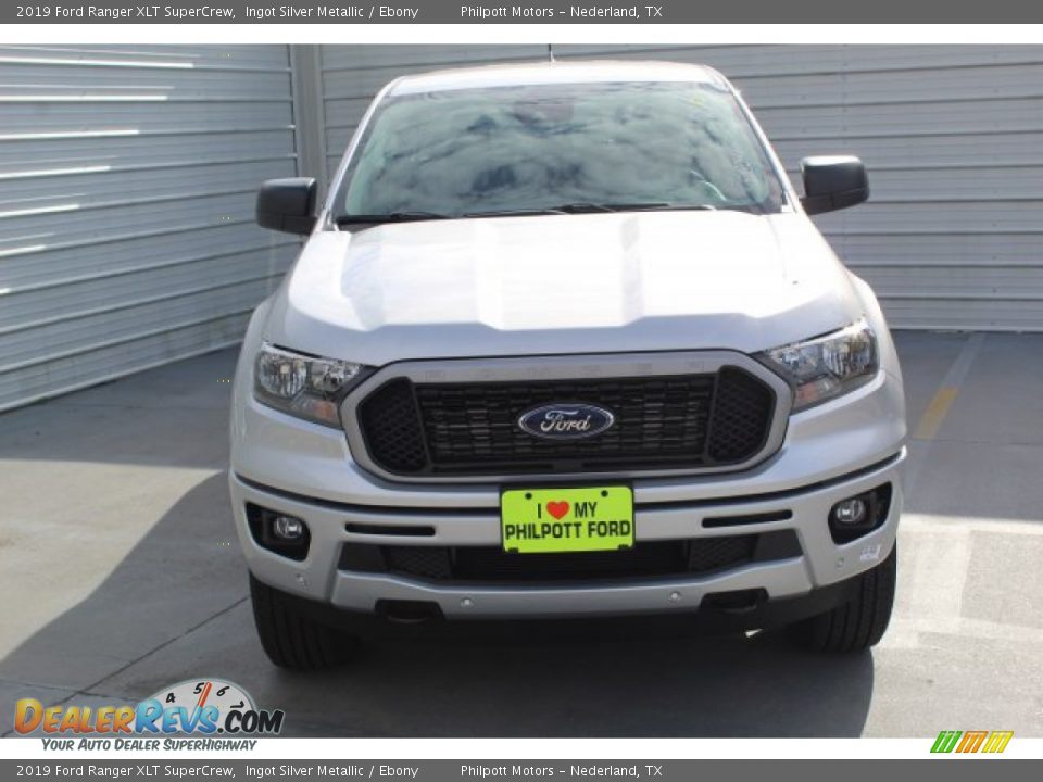 2019 Ford Ranger XLT SuperCrew Ingot Silver Metallic / Ebony Photo #3