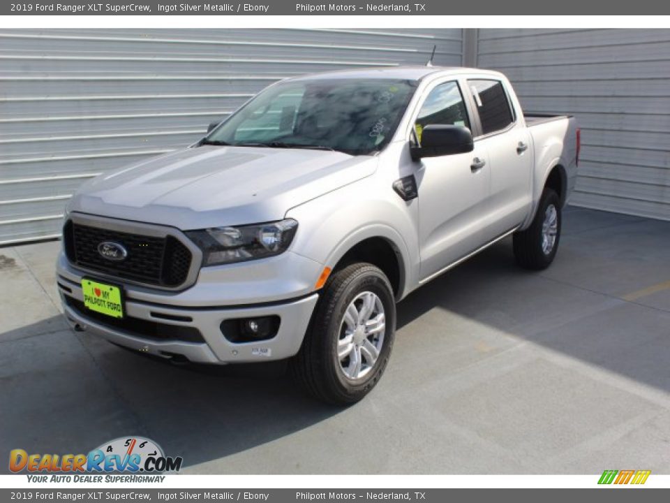 2019 Ford Ranger XLT SuperCrew Ingot Silver Metallic / Ebony Photo #4