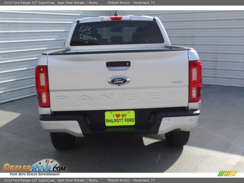 2019 Ford Ranger XLT SuperCrew Ingot Silver Metallic / Ebony Photo #7